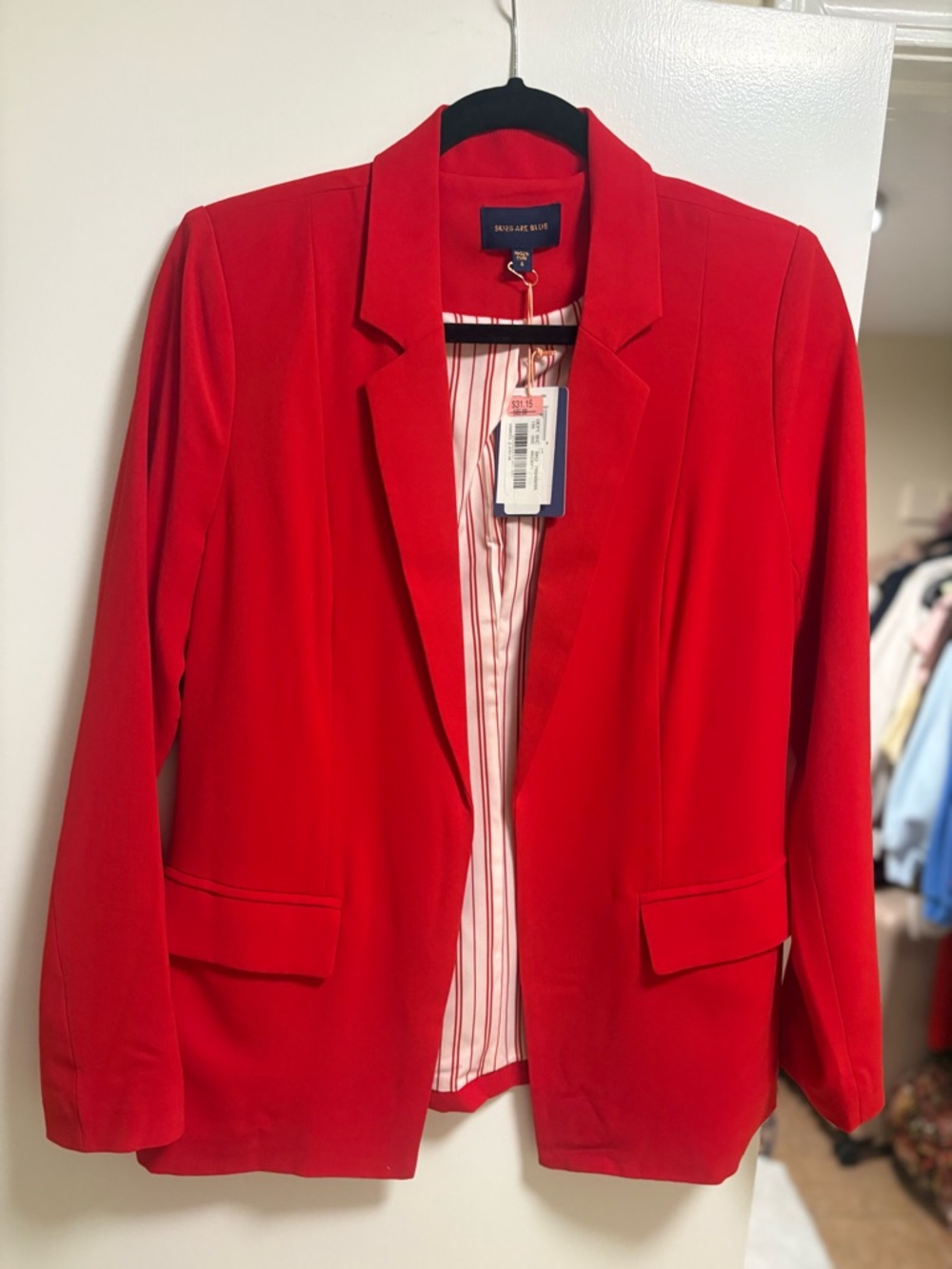 Red blazer from Dillards